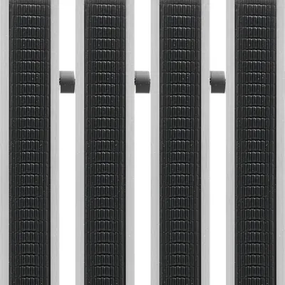 Wkład winylowy STEP 2 w profilach aluminiowych — zbliżenie
